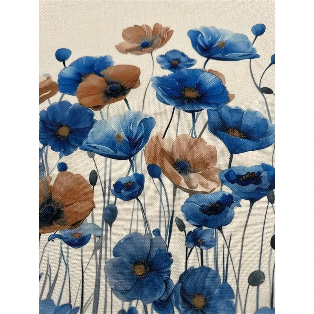2 Pillowcases Poppies Cottagecore 17